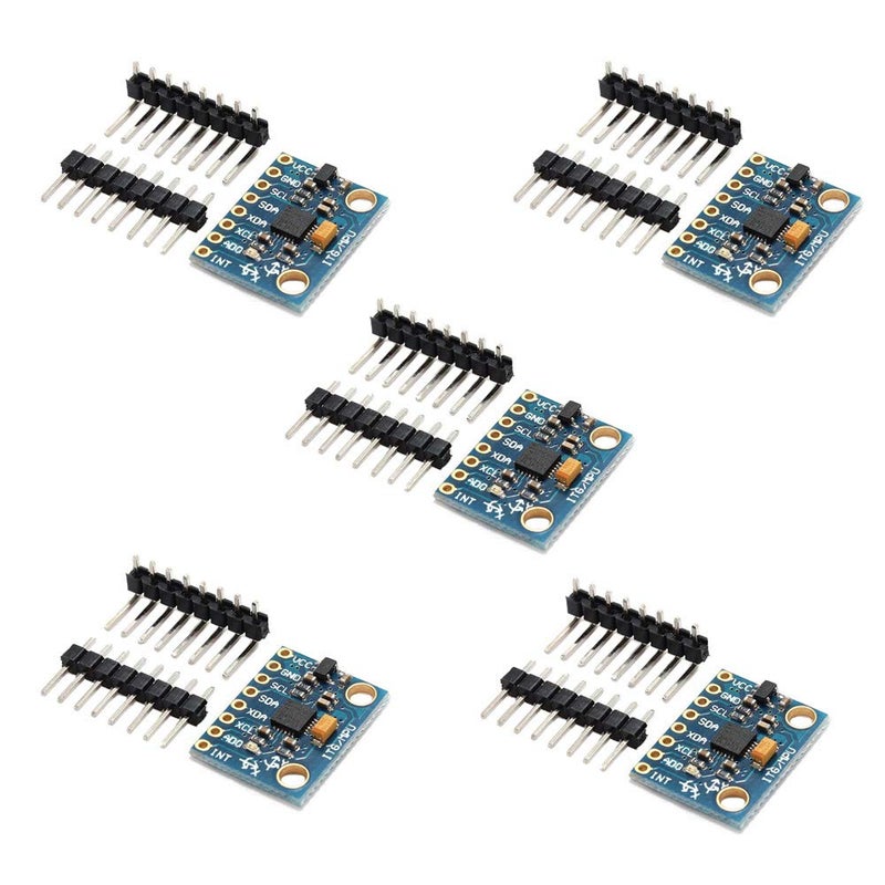 Ximimark 5Pcs GY-521 MPU-6050 Module 3 Axis Accelerometer 6 DOF Gyroscope Sensor Module 16 Bit AD Converter Data Output IIC 3-5v For Arduino - Image 1